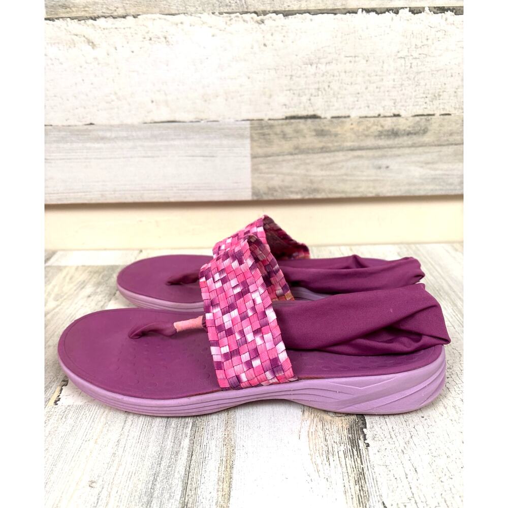Vionic Womens 10 Serene Tia Active Sandals Orthotic Slingback Pink Purple Shoe